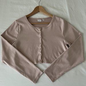 NWOT Aritzia Sunday Best Apple Long Sleeve Damask Pink